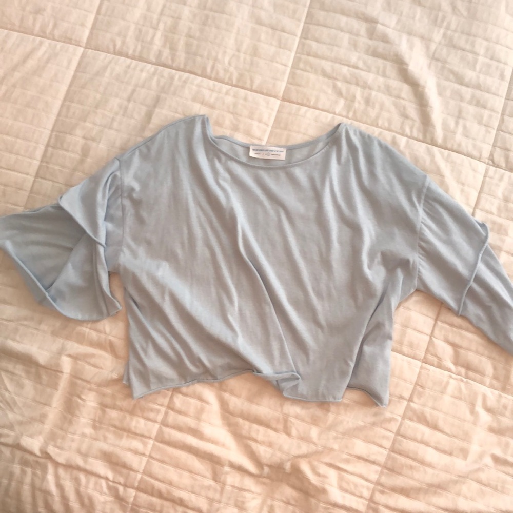 Pale blue cotton crop